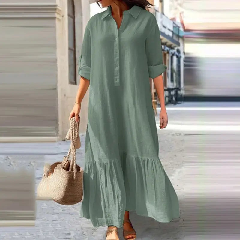 Dominique® | Long summer dress with buttons