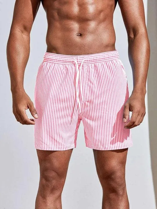 Earl | Stylish Men's Striped Swim Shorts with Quick-Dry Fabric