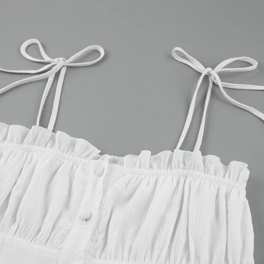 Bianca® | White summer dress with lace