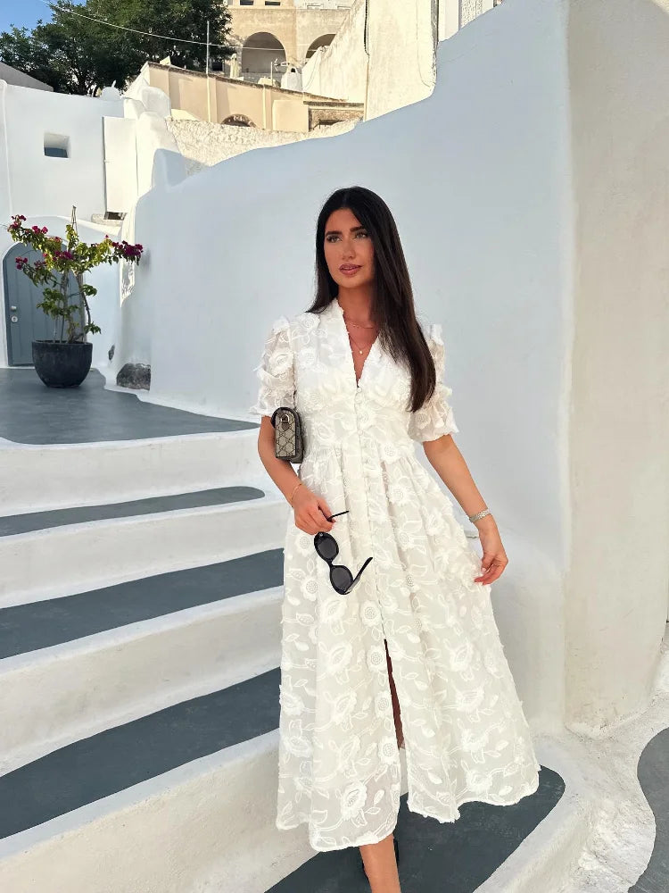 Tiffany | Elegant Lace Maxi Dress for Special Occasions