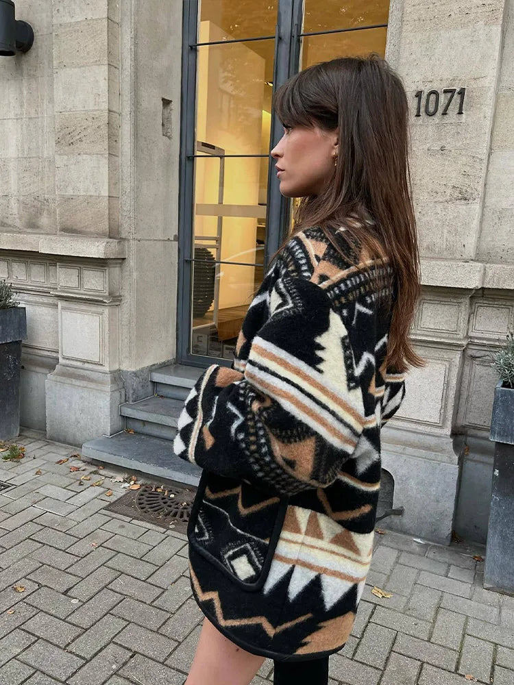 Corina® | Women's jacket with an artistic pattern