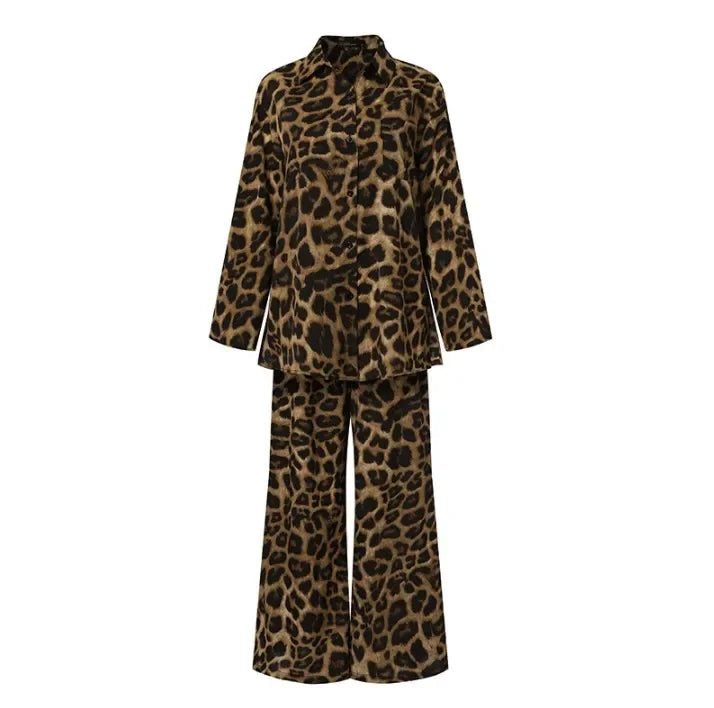 Cristina® | Leopard print trousers and blouse set