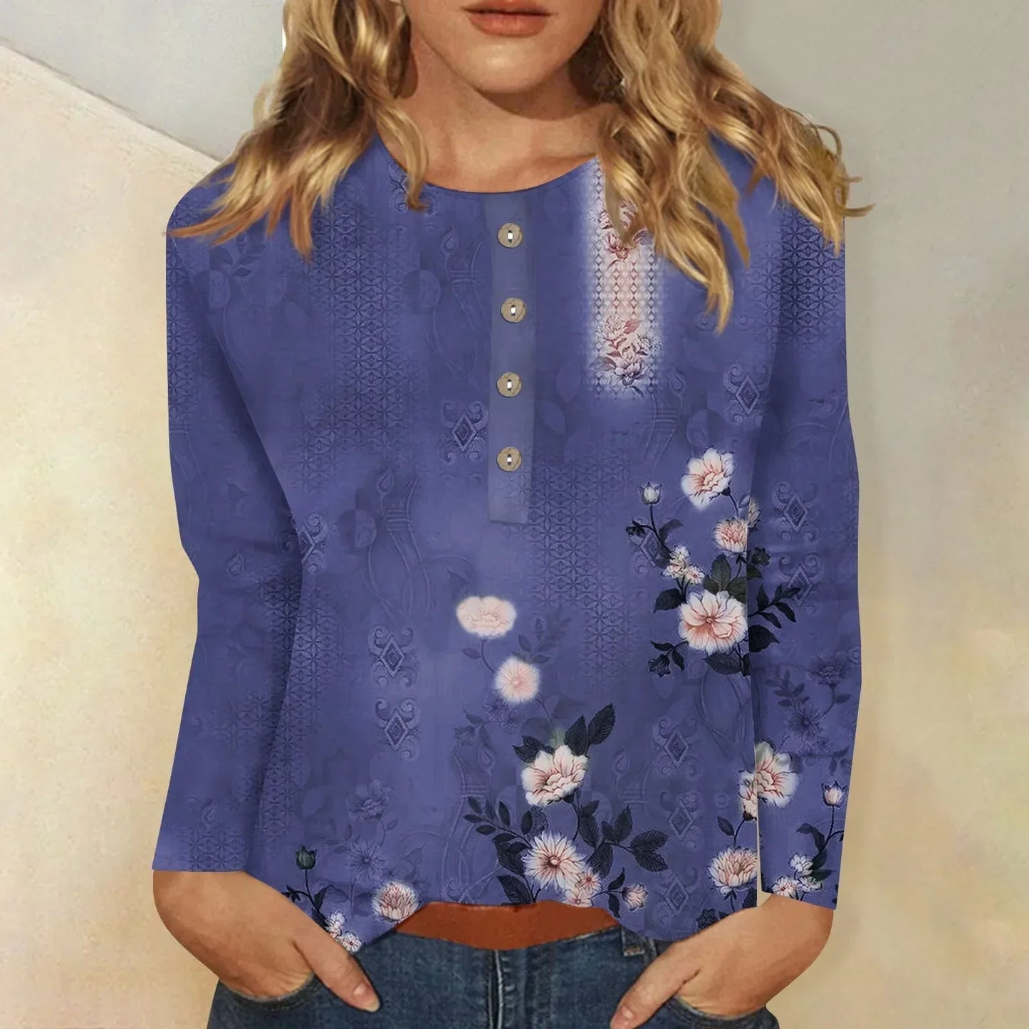 Bernadette® | Women's long sleeve printed top