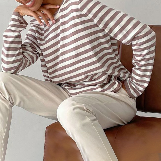 Camila® | Striped long sleeve top