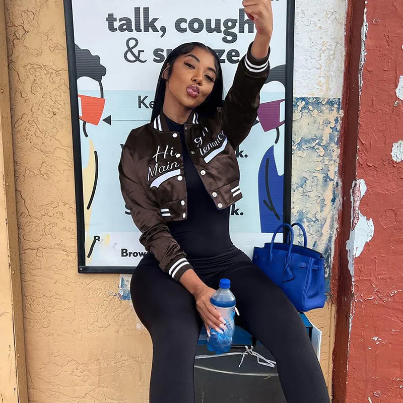 Catalina® | Embroidered short baseball jacket