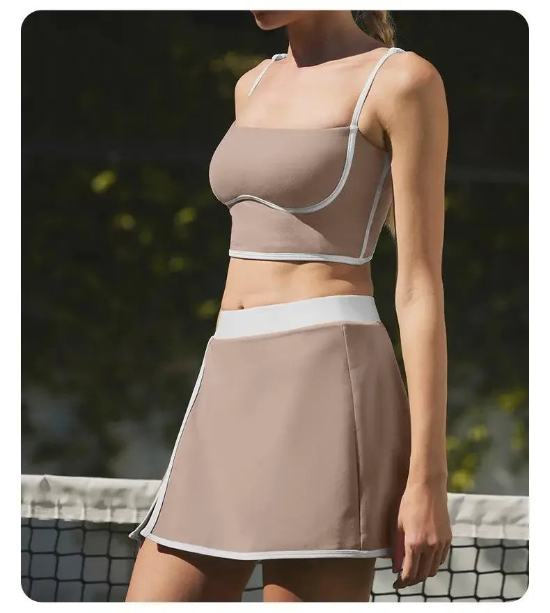 Astrid® | Women's Gym Running Set Quick Dry Top and Skirt