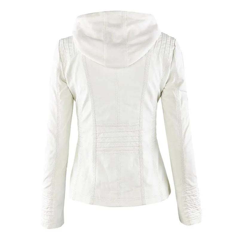 Claire® | Elegant leather jacket