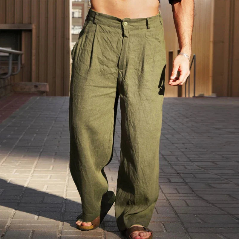 Darren | Stylish Wide-Leg Trousers for Men