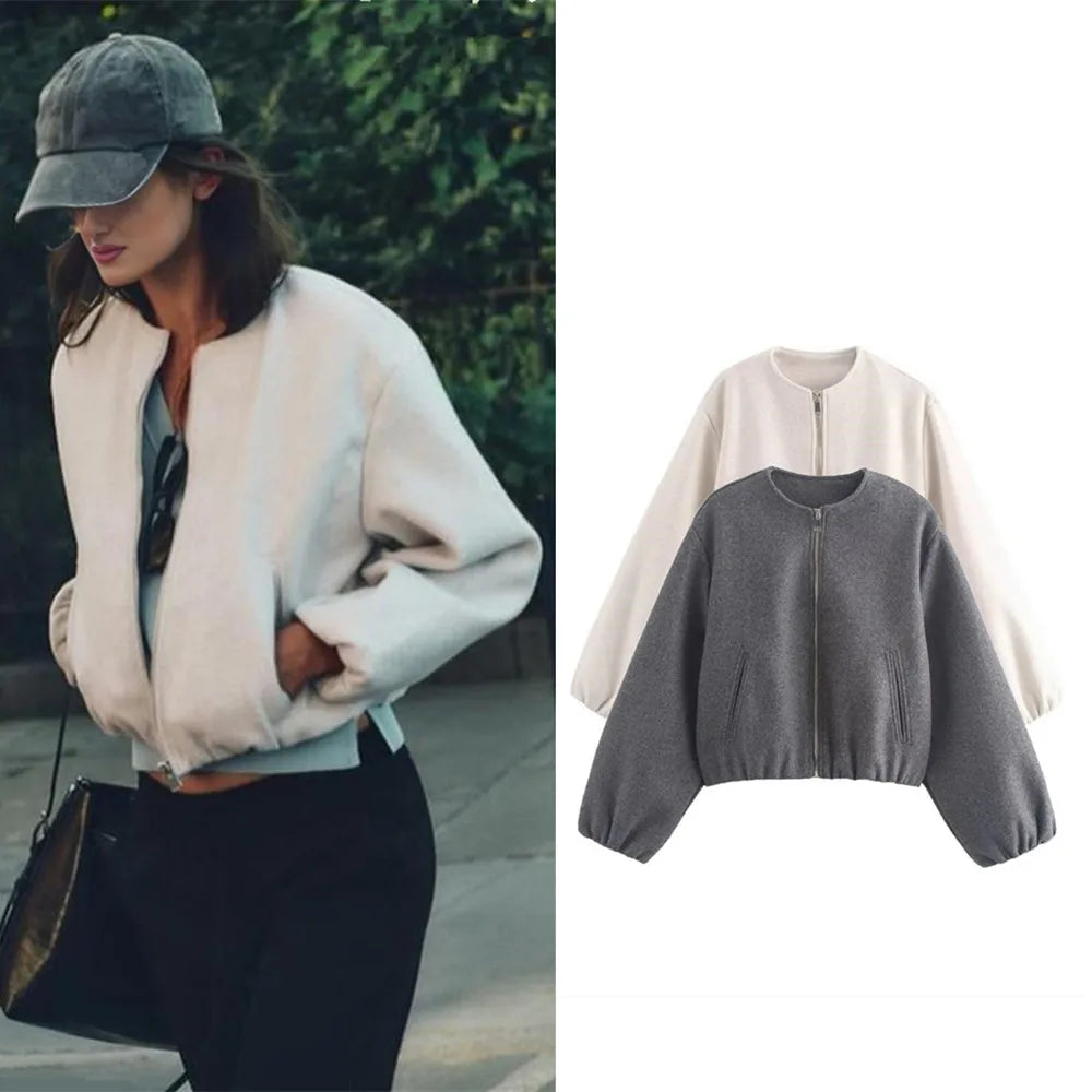 Sylvia | Women's Relaxed Fit Bomber Jacket