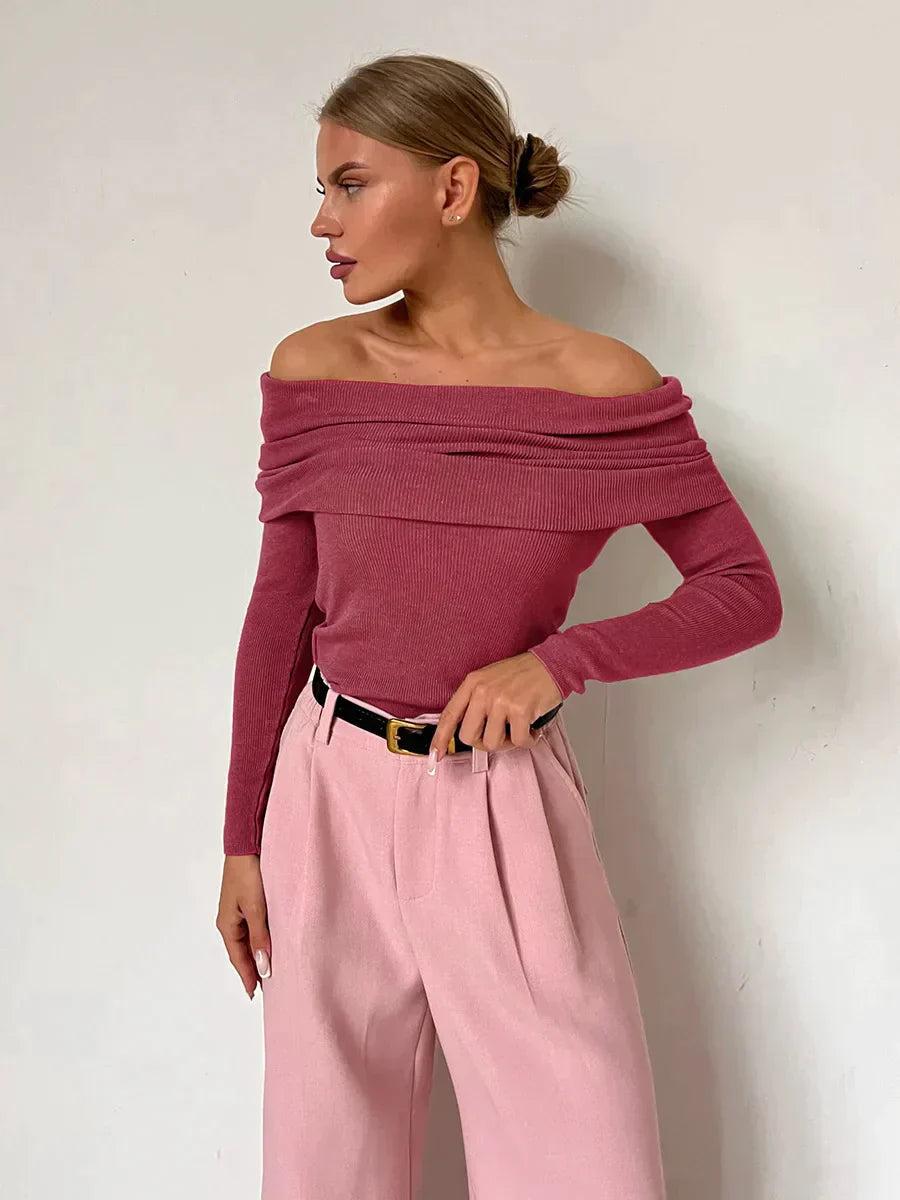 Brenda | Off the shoulder sweater for women