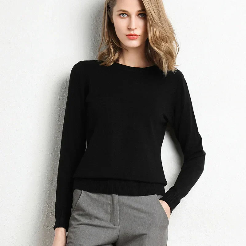 Claudine® | Pullover with a slit neckline