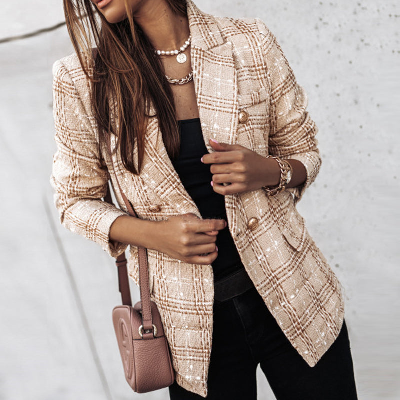 Christel® | Elegant checked blazer