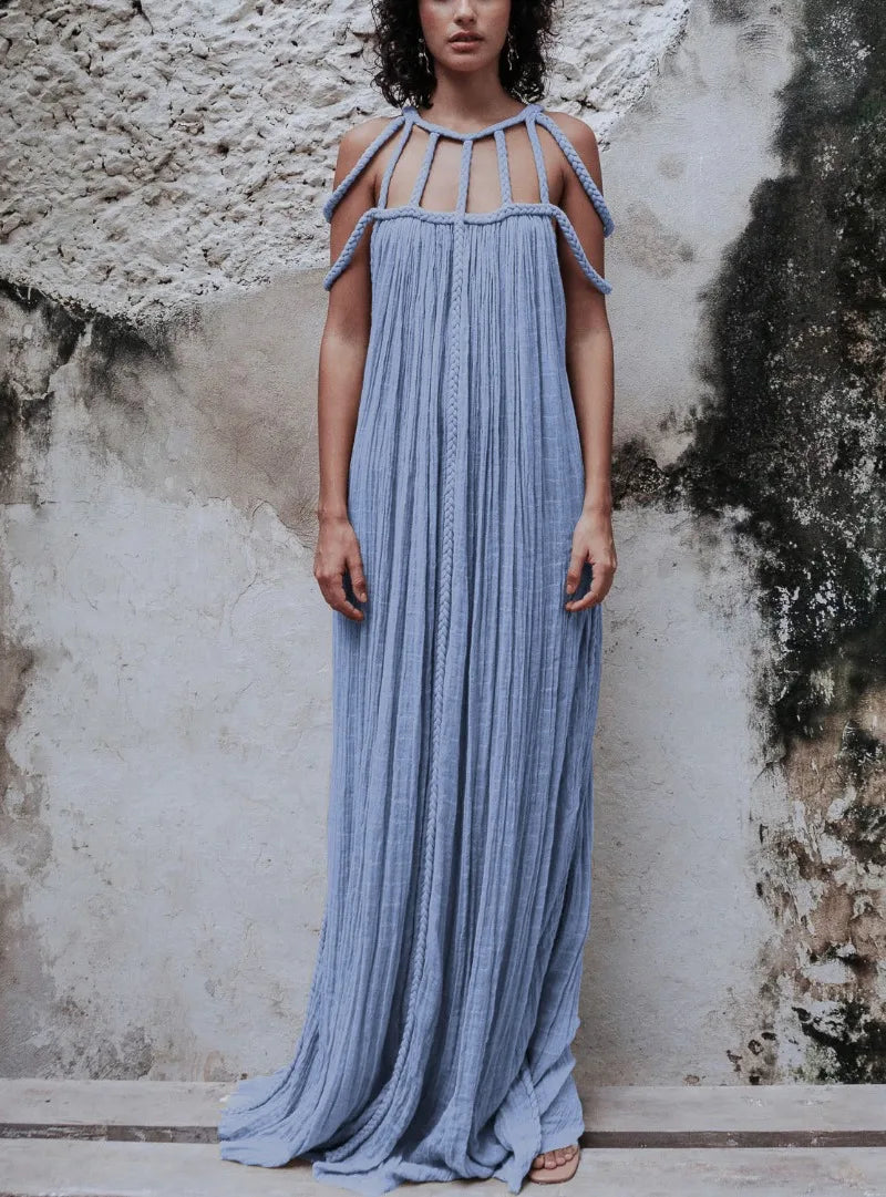 Brenda® | Long sleeveless and backless dress