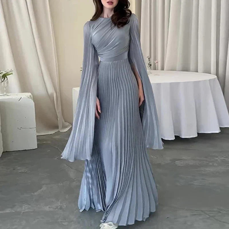 Cassandra® | Elegant long pleated dress for women
