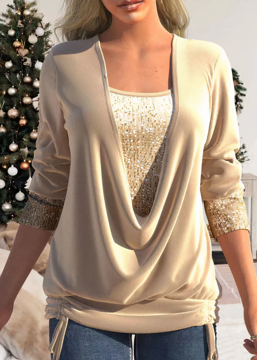 Delia® | Glamour 2024: Sophistication Of Glittering Blouses