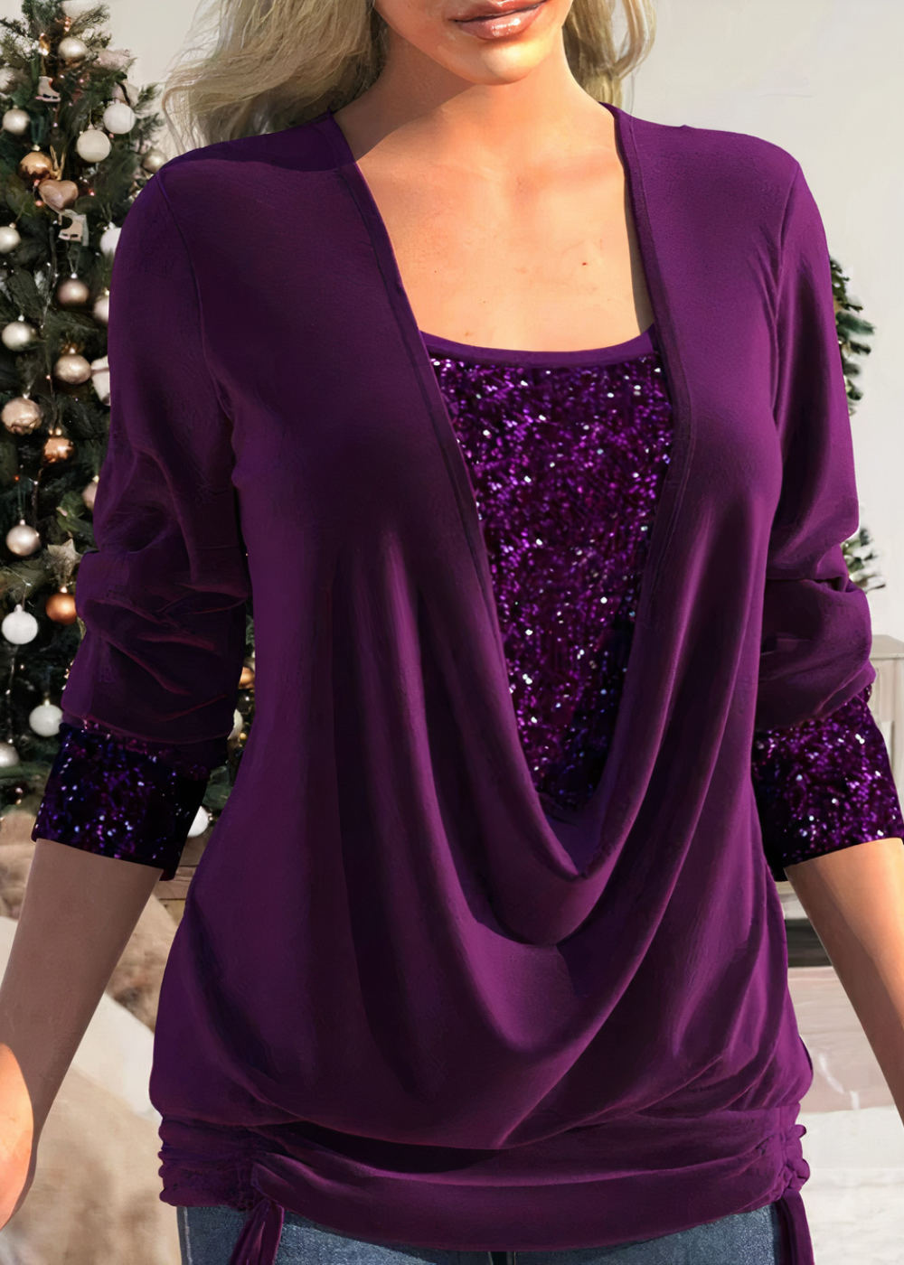 Delia® | Glamour 2024: Sophistication Of Glittering Blouses