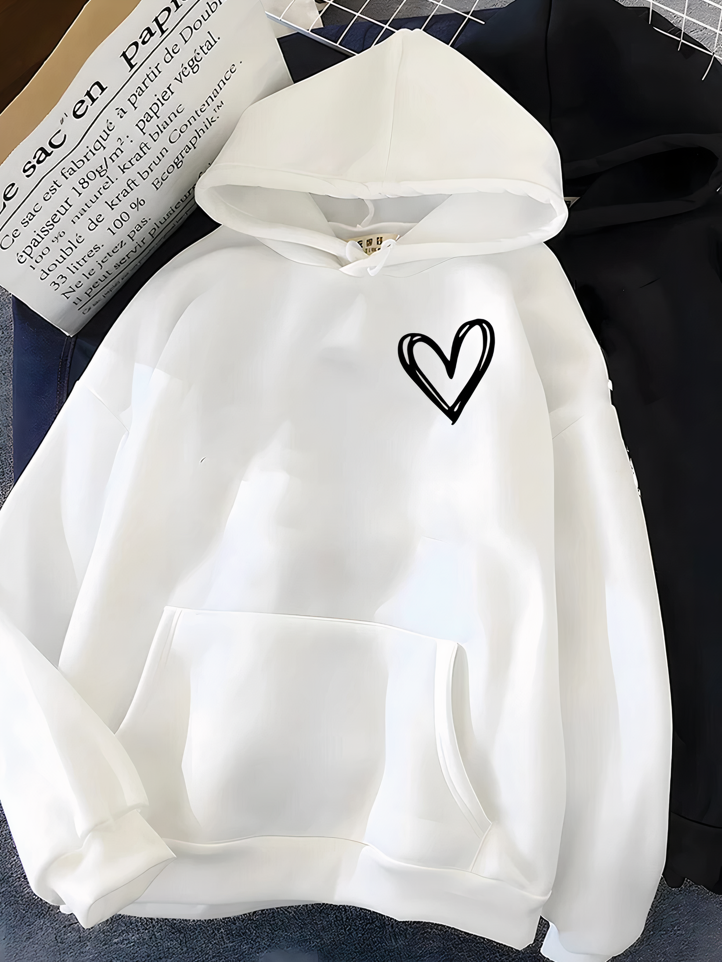 Dora® | Women's heart print hoodie