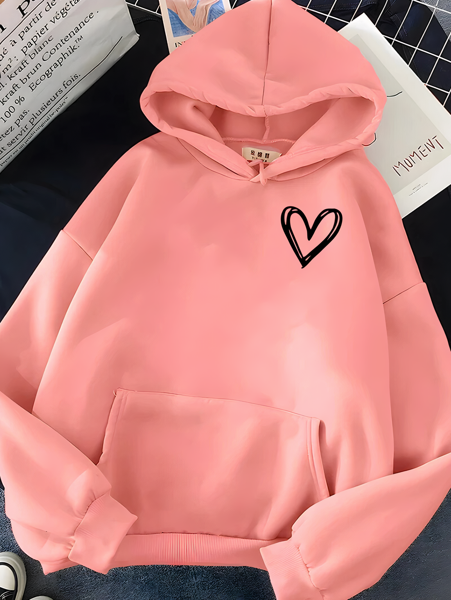 Dora® | Women's heart print hoodie