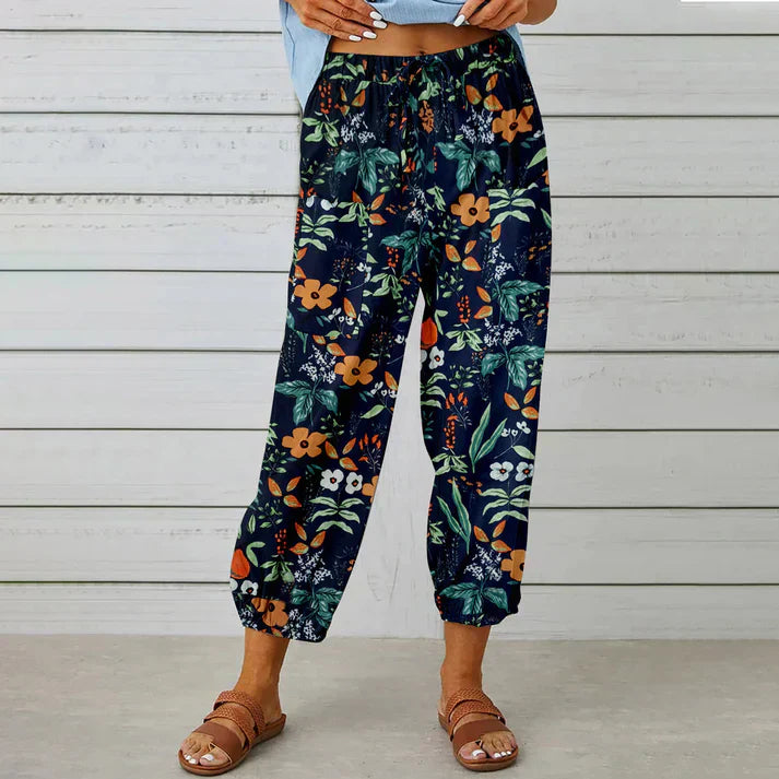 Carmen | Floral Summer Trousers for Effortless Style