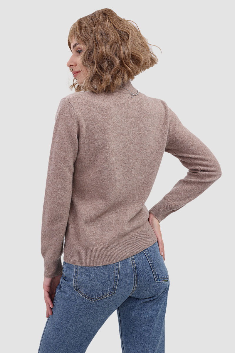 Elena® | Knitted sweater made of solid wool