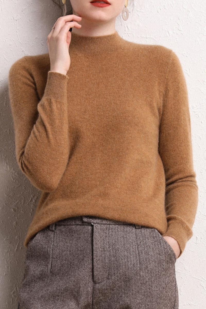 Elena® | Knitted sweater made of solid wool