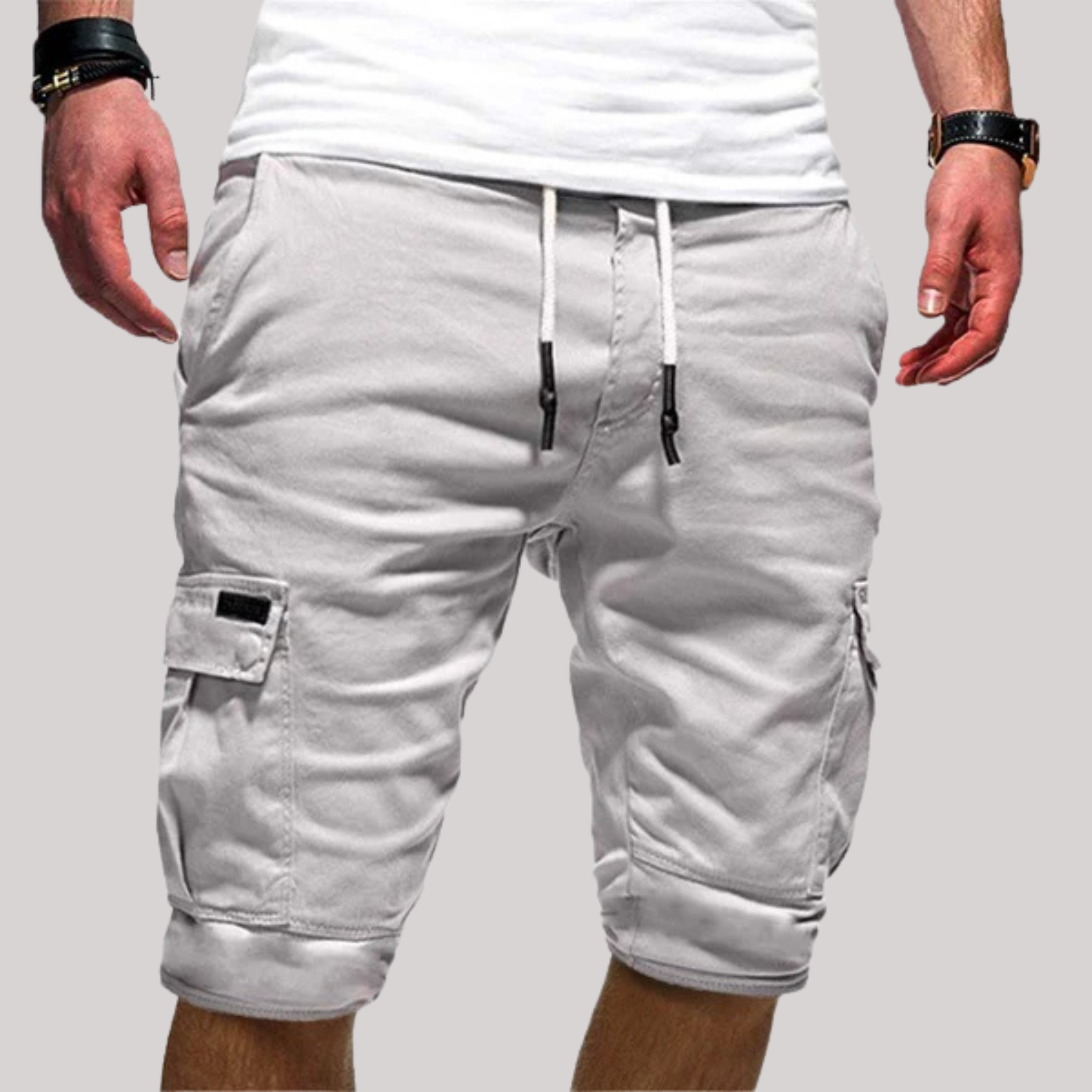 Ralph | Comfortable Cargo Shorts with Drawstring for Men