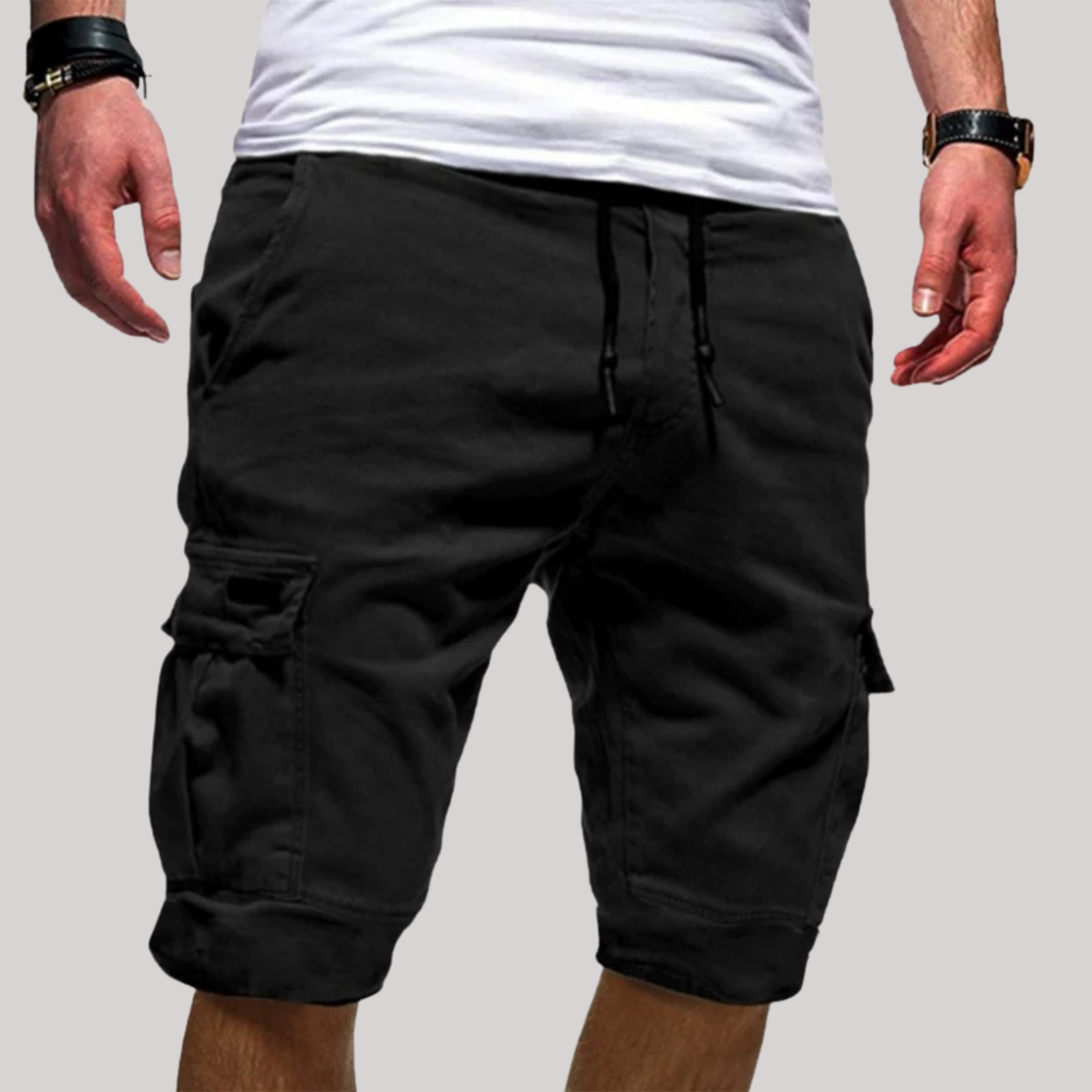 Ralph | Comfortable Cargo Shorts with Drawstring for Men