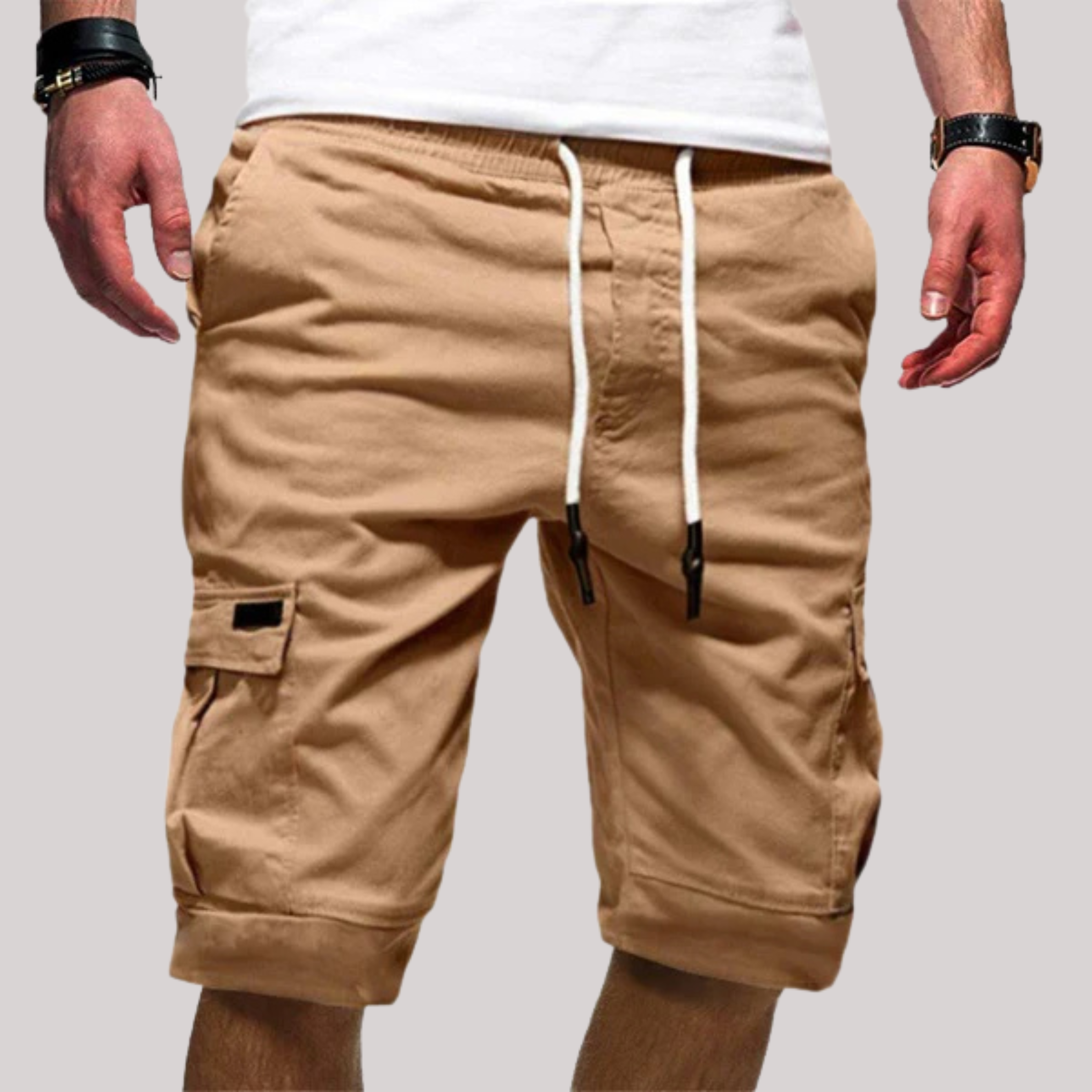 Ralph | Comfortable Cargo Shorts with Drawstring for Men