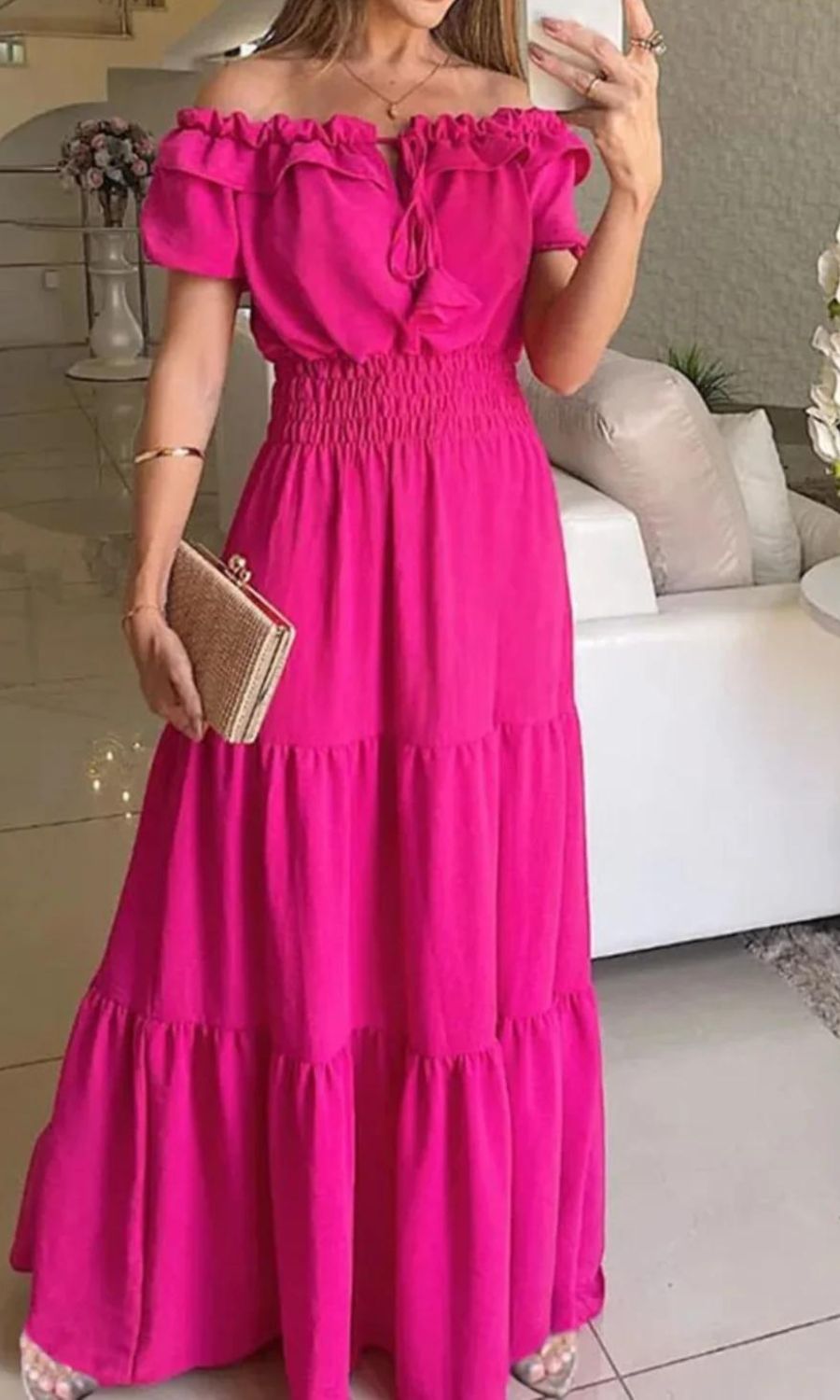 Antonella® | Elegant Elastic Summer Dress