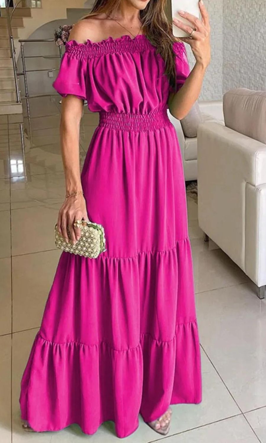 Antonella® | Elegant Elastic Summer Dress