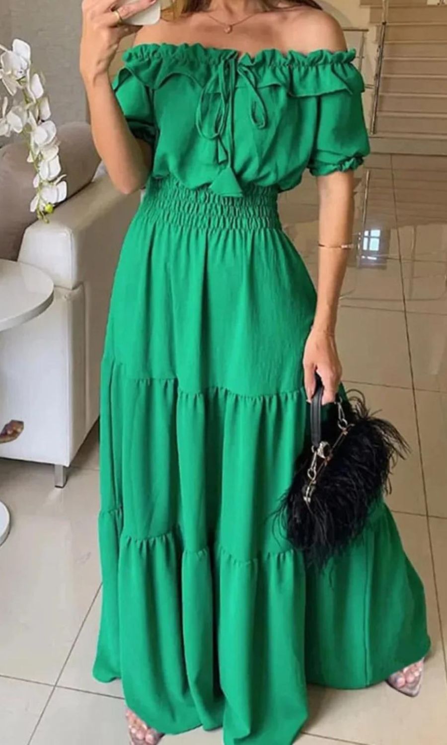 Antonella® | Elegant Elastic Summer Dress