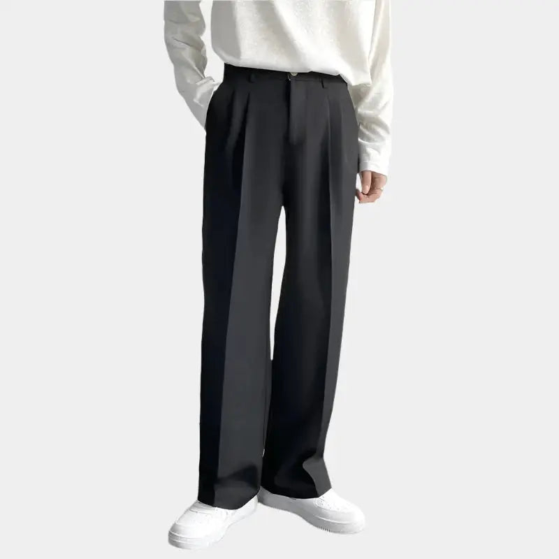 Morris | Men's Trousers - Relaxed Fit with Pleated Front for Casual Elegance