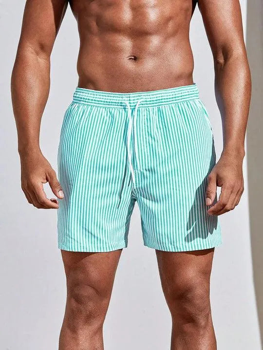 Earl | Stylish Men's Striped Swim Shorts with Quick-Dry Fabric