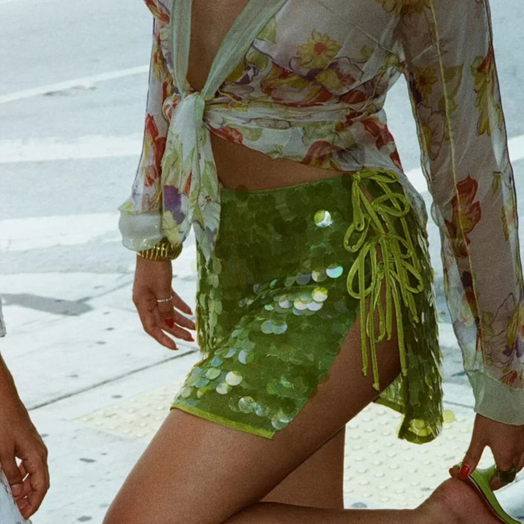 Tiffany | Sparkling Sequin Mini Skirt for Stylish Nights