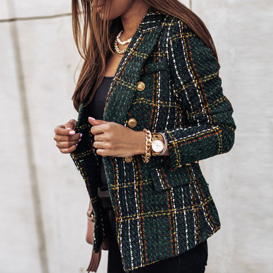 Christel® | Elegant checked blazer