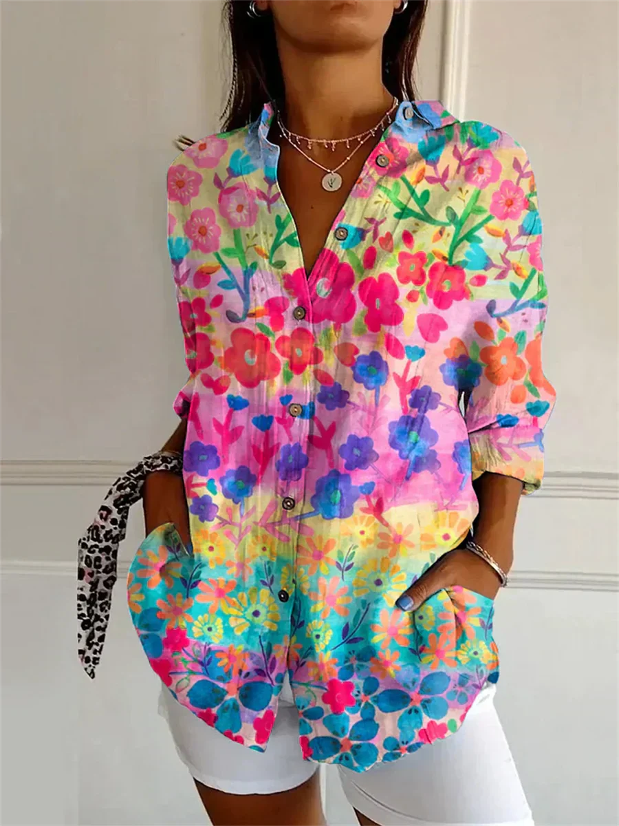 Brookton® | Casual Floral Pattern Blouse