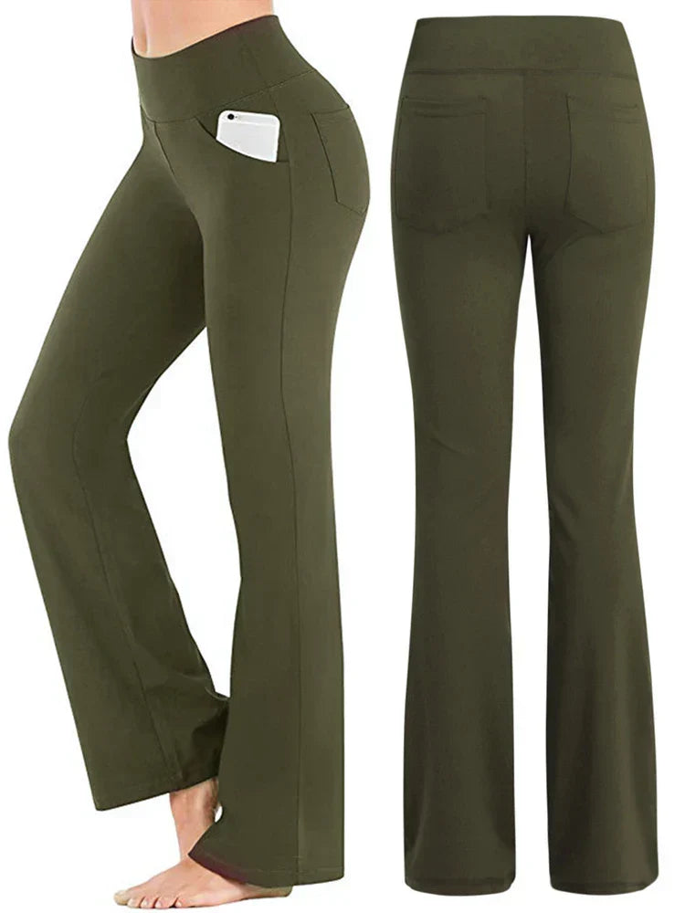 Dayana® | Stretchy Flared Pants High Waist