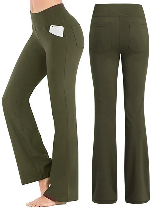Dayana® | Stretchy Flared Pants High Waist