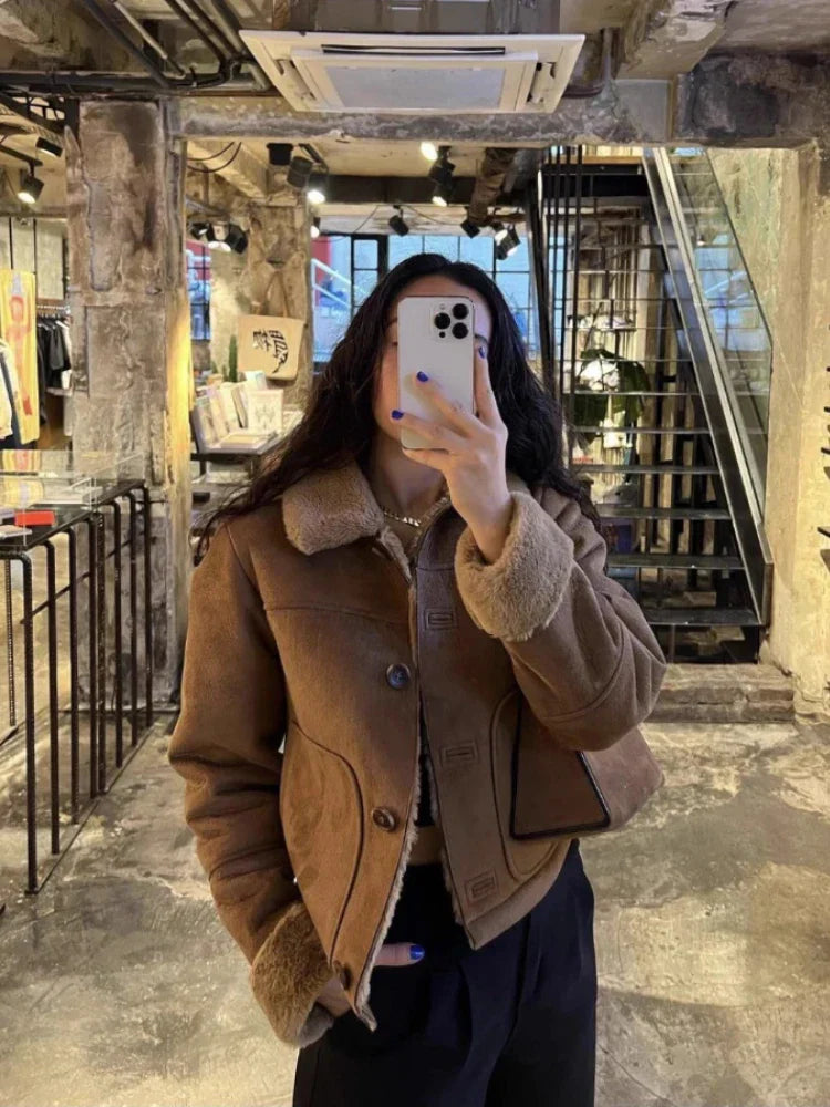 Dominique® | Women's coat jacket with lapels for autumn and winter
