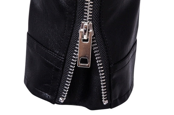 Winston | Men's Belted Faux Leather Motorcycle Jacket