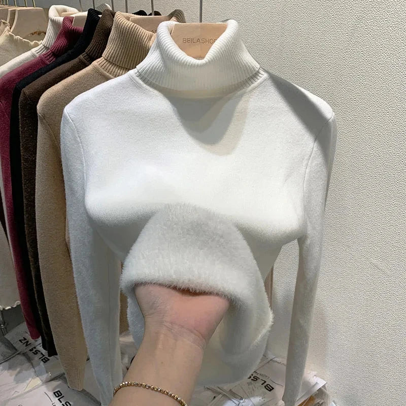 Delia® | Turtleneck sweater with soft lining