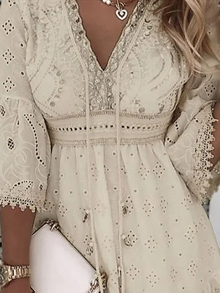 Eira® | Adorable short dress with sleeves