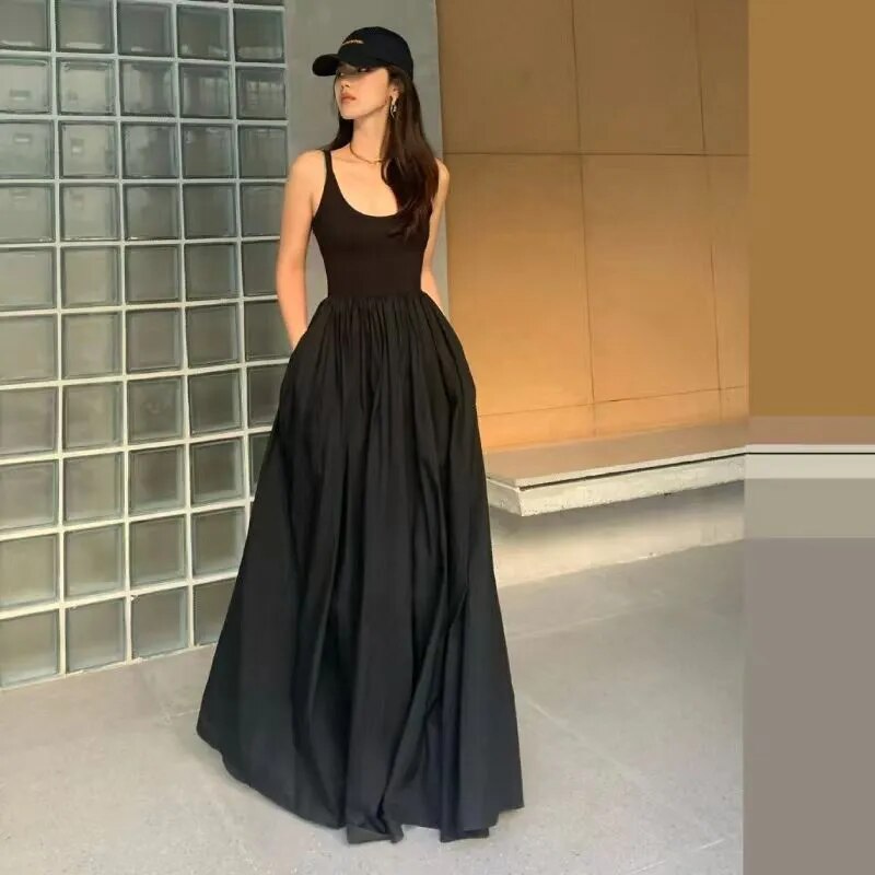 Cintia® | Knee-length dress with high waist for women