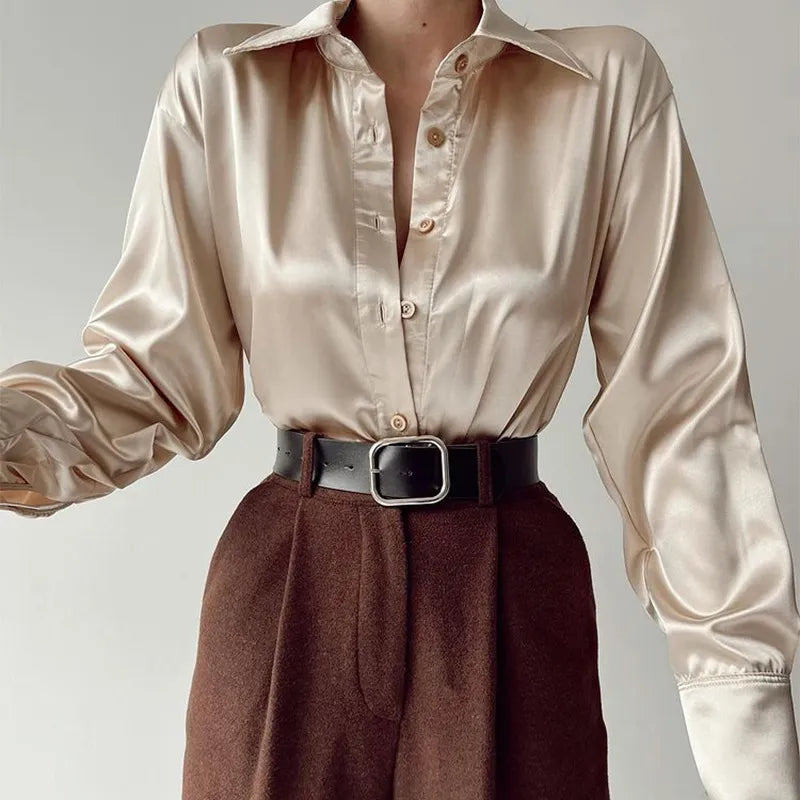 Arianell® | Vintage Blouse With Silk Collar