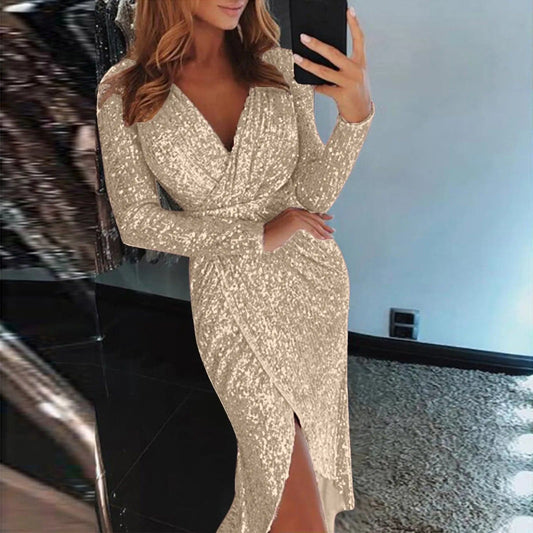 Antonia® | Glamorous sequin wrap dress