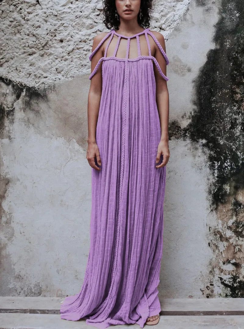 Brenda® | Long sleeveless and backless dress