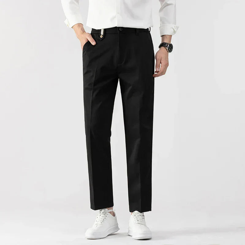 Clinton | Men’s Slim Fit Trousers – Lightweight Fabric – Tailored Cut – Stylish Business Casual