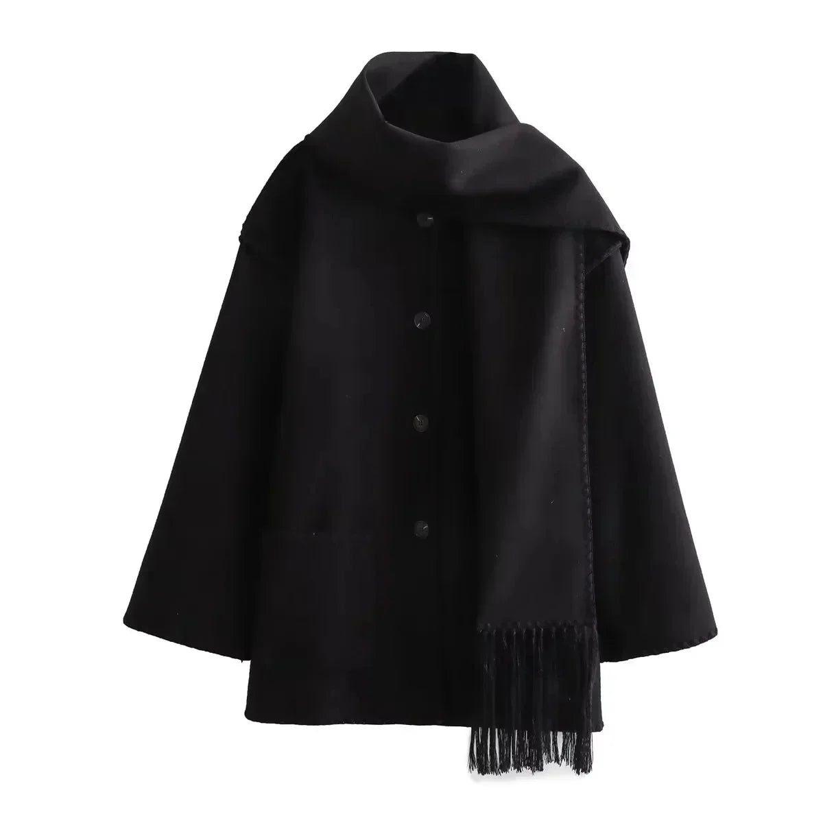 Cecilia® | Stylish, comfortable coat with a zigzag shawl collar