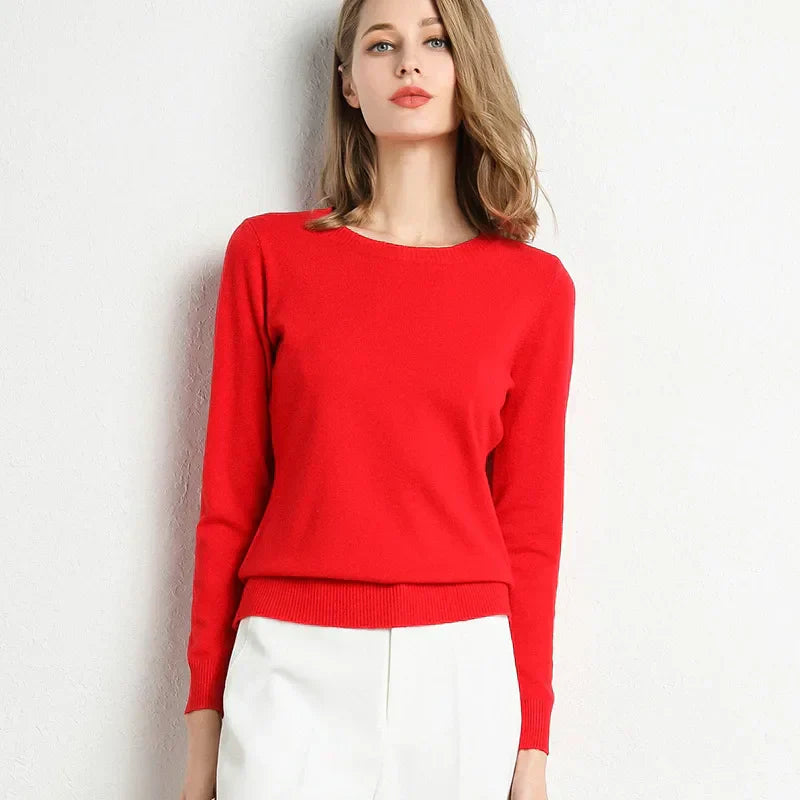 Claudine® | Pullover with a slit neckline