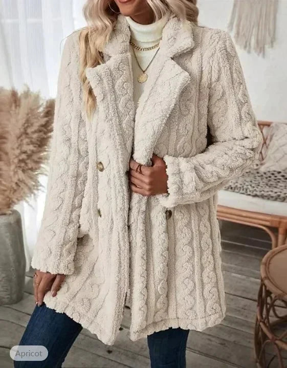 Corina® | Casual coat with long sleeves and collar